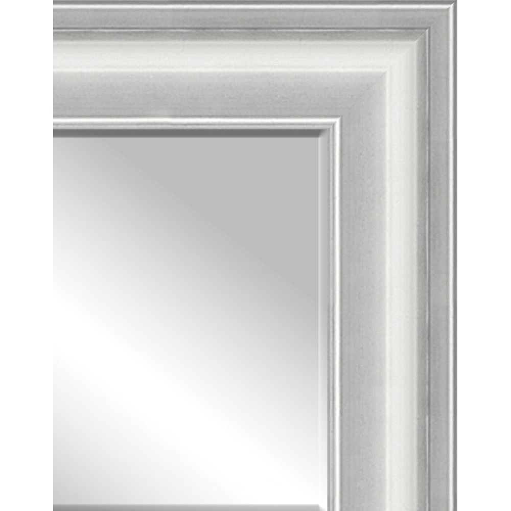 Startex Vanity Mirror, Argento Silver Frame, 48" X 36"